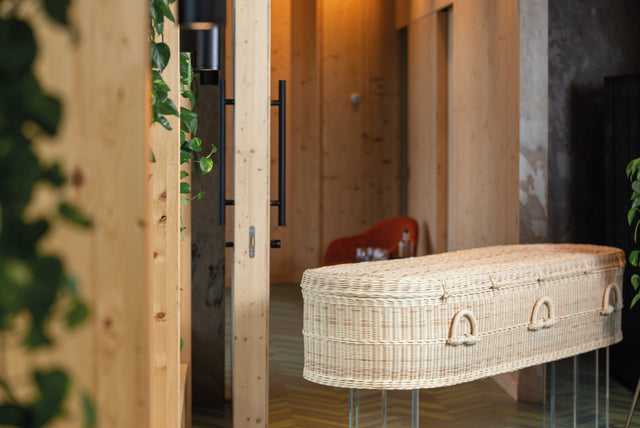 Riet of bamboe Uitvaartkisten