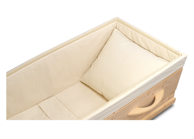 Uitvaartkist Massief Vurenhout