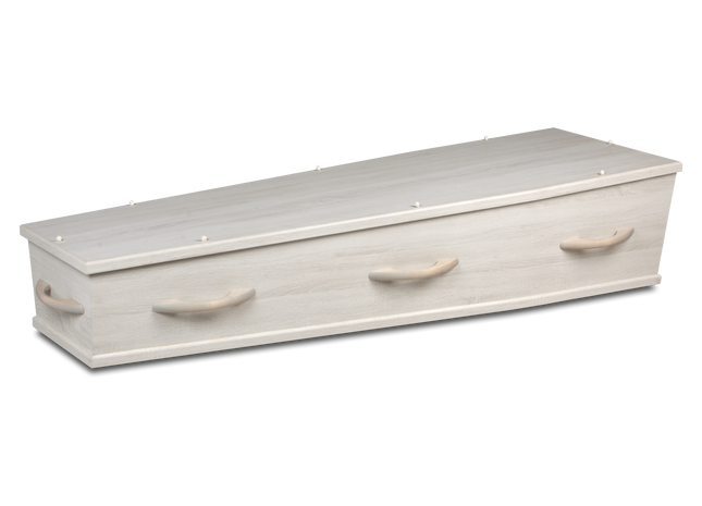 Uitvaartkist Witte Wax