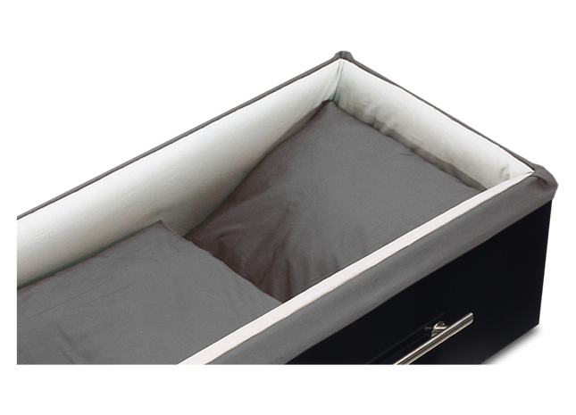 Uitvaartkist Modern Zwart 1x Verlengd en verbreed