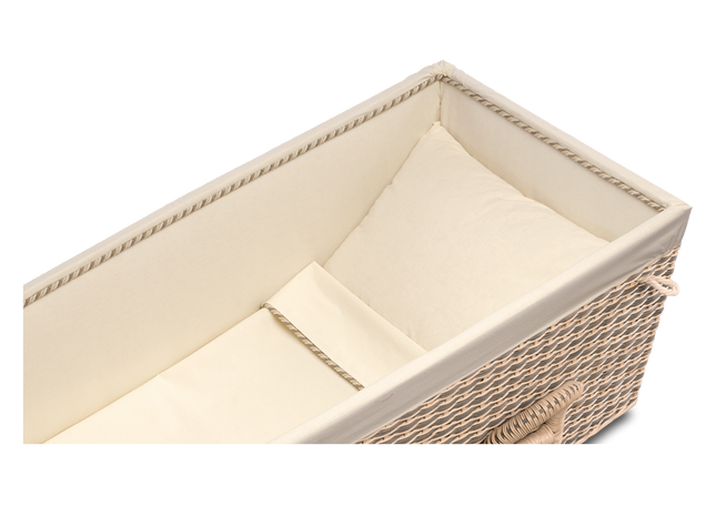 Rieten Uitvaartmand Pitriet Grijs